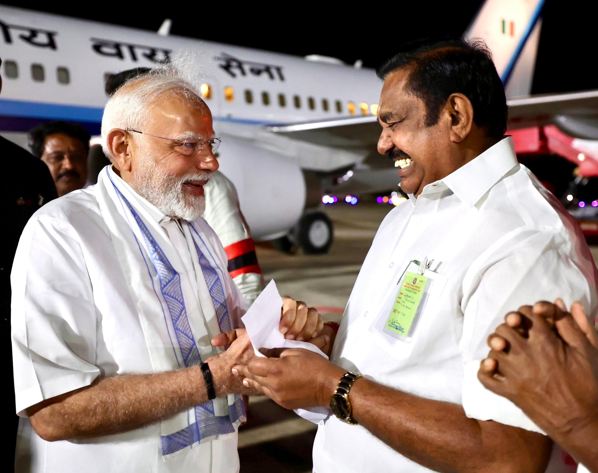 EPS meets PM Modi in Tiruchi over coalition talks in TN
