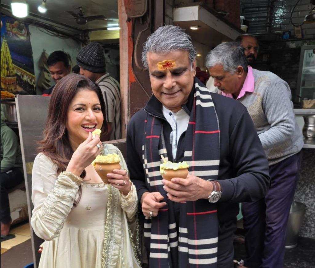 Bhagyashree soaks in the flavours of Banaras with a street food feast