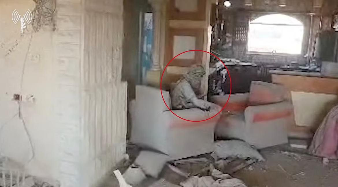 Hamas chief Sinwar is seen in Tal Al-Sultan