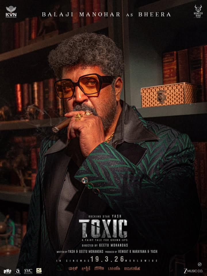 Yash’s 'Toxic' team releases first look of Balaji Manohar as Bheera in film!
