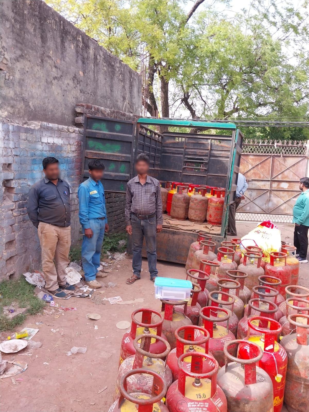 Illegal LPG racket busted in Delhi's Palam; three arrested, 45 cylinders seized