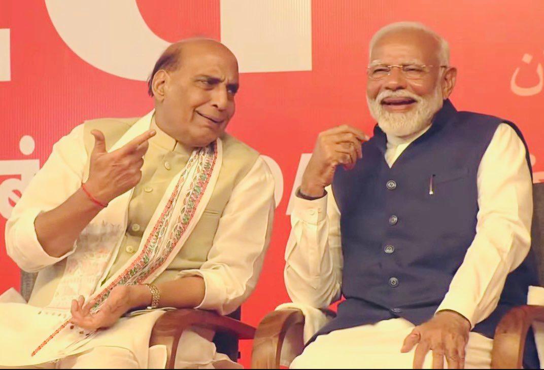 Distinguished himself for hardworking nature, wisdom: PM Modi greets Rajnath Singh on his birthday