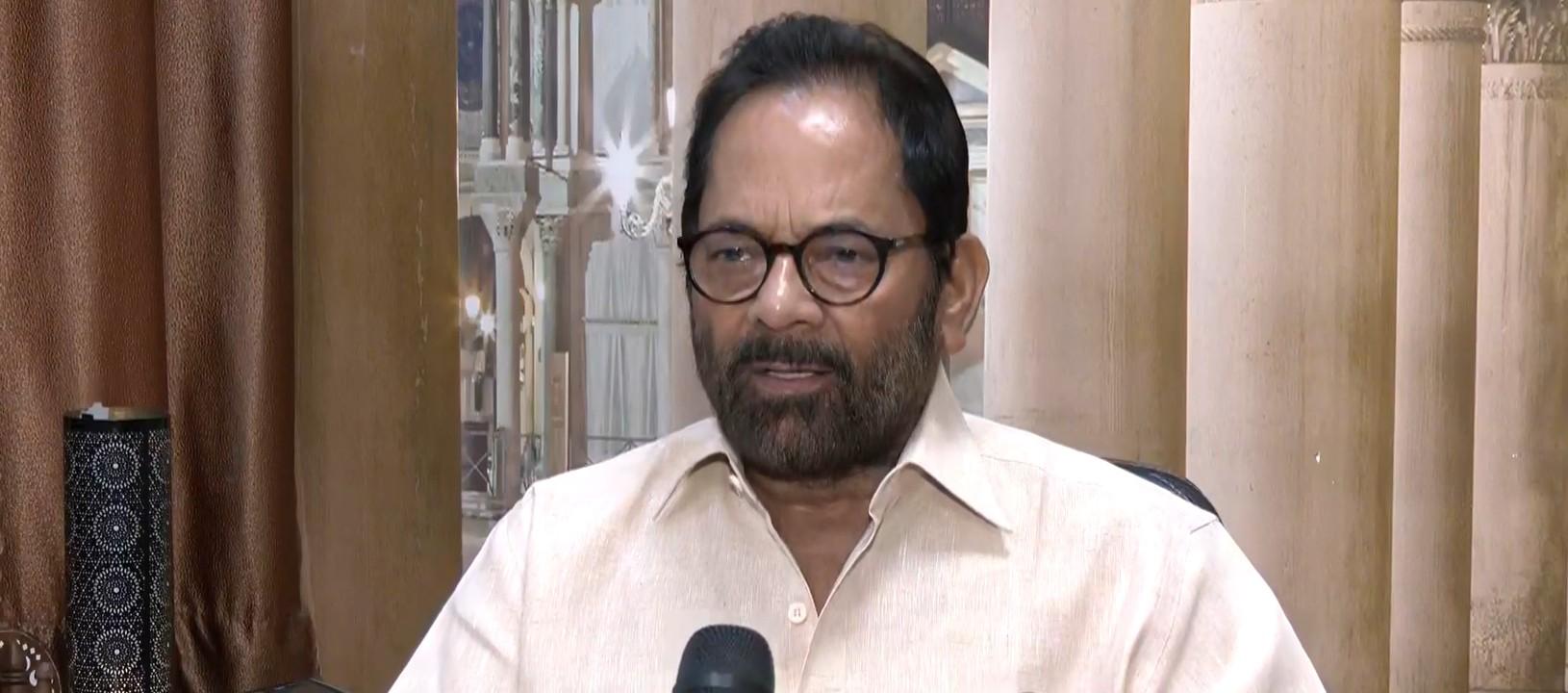 Naqvi slams Oppn over Bihar voter revision drive objections, backs EC’s SIR