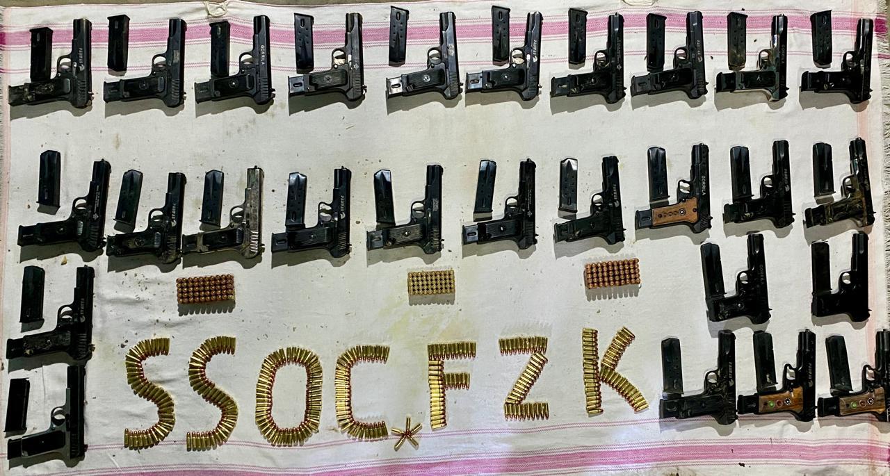 BSF, Punjab Police seize 27 pistols close to India-Pakistan border
