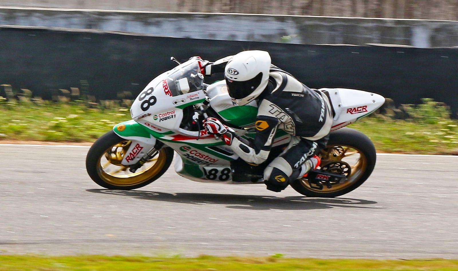 Rahil Pillarisetty grabs pole position in Rolon Round of National Motorcycle Racing Championship