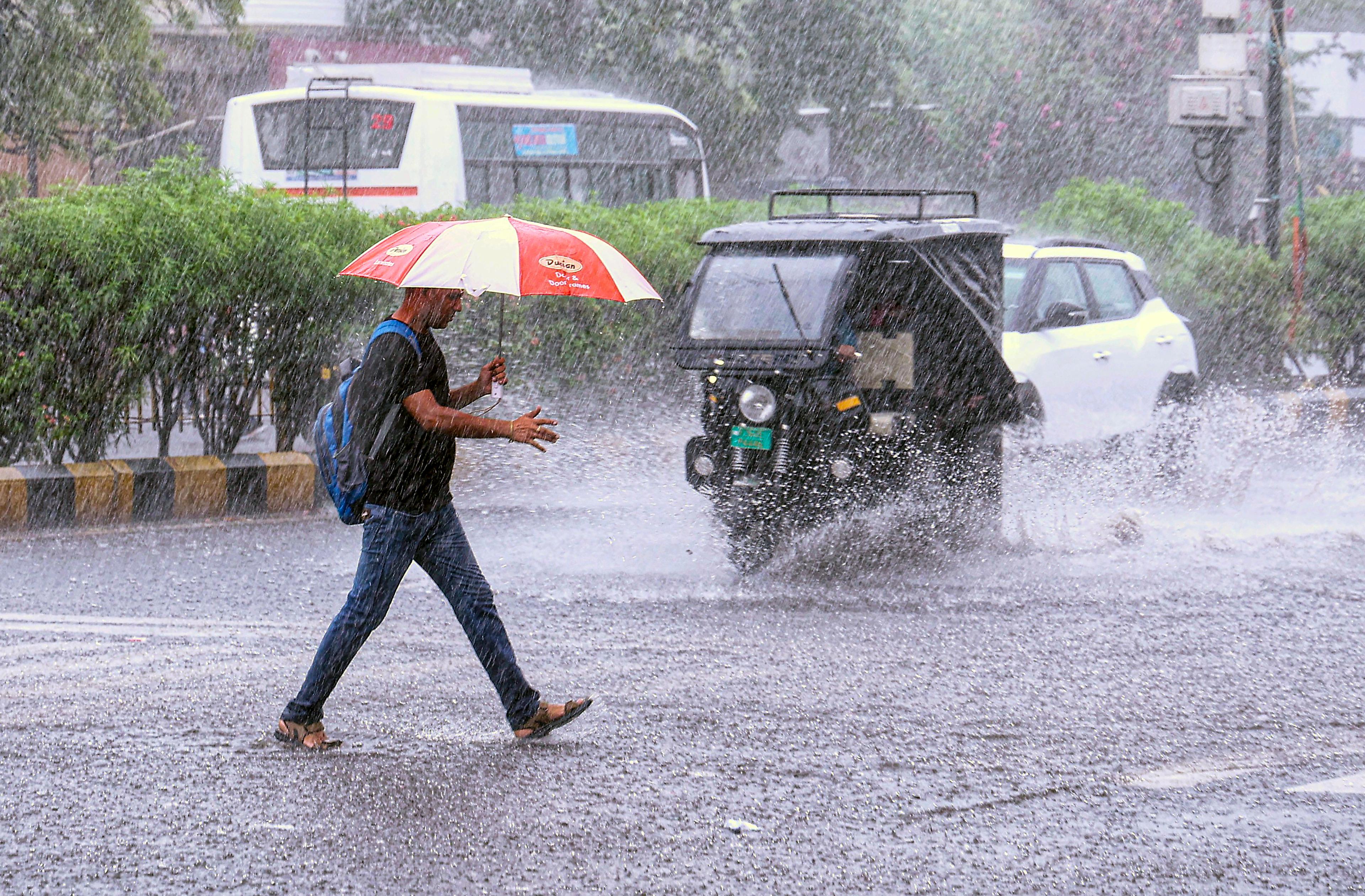 Monsoon arrives early in Rajasthan; rainfall in most places of the state