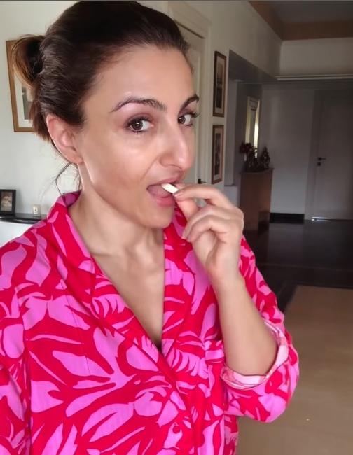 Soha Ali Khan reveals why she starts her morning with ‘raw garlic’