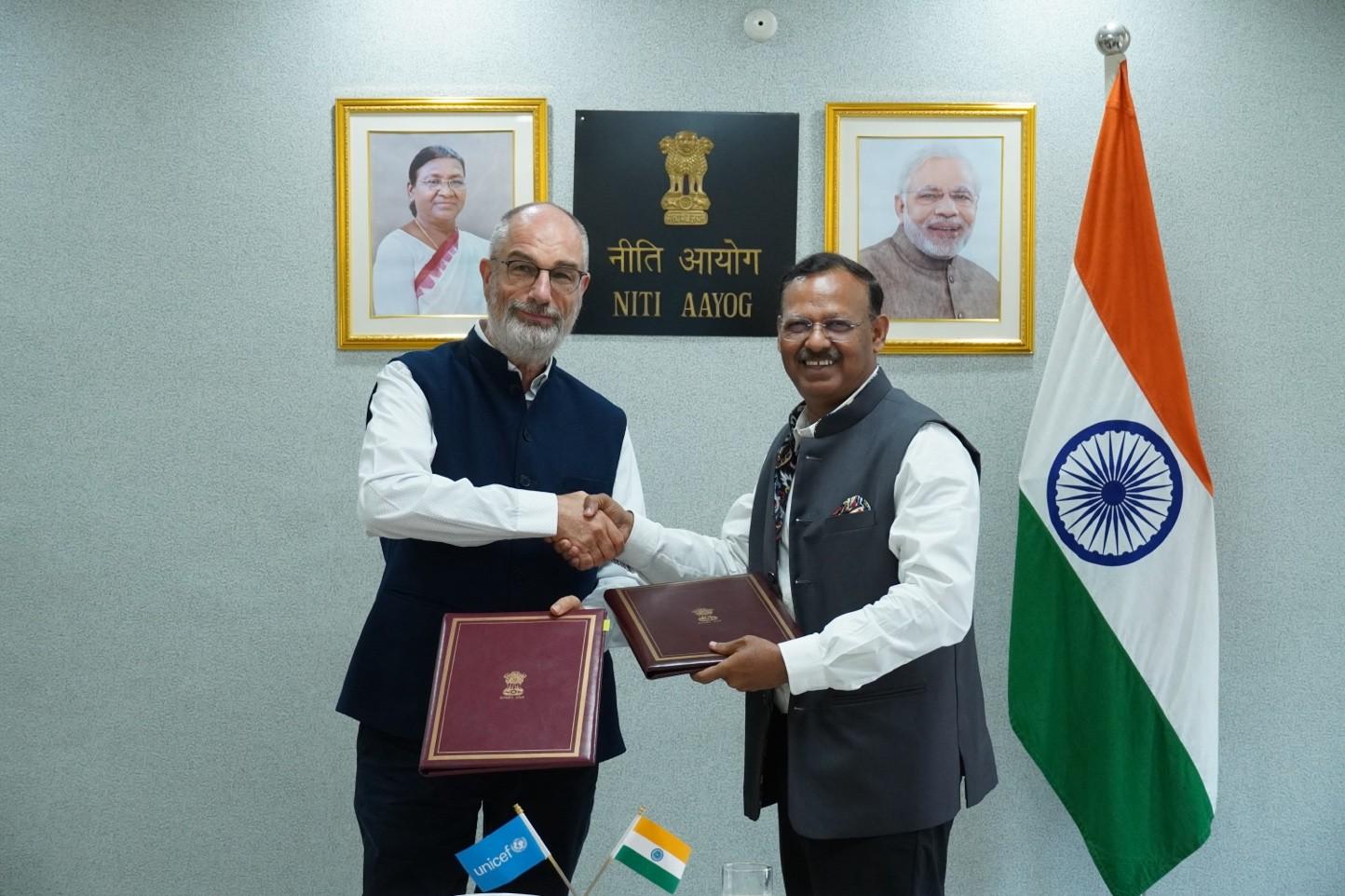 NITI Aayog, UNICEF India sign pact to boost nutrition efforts in aspirational areas