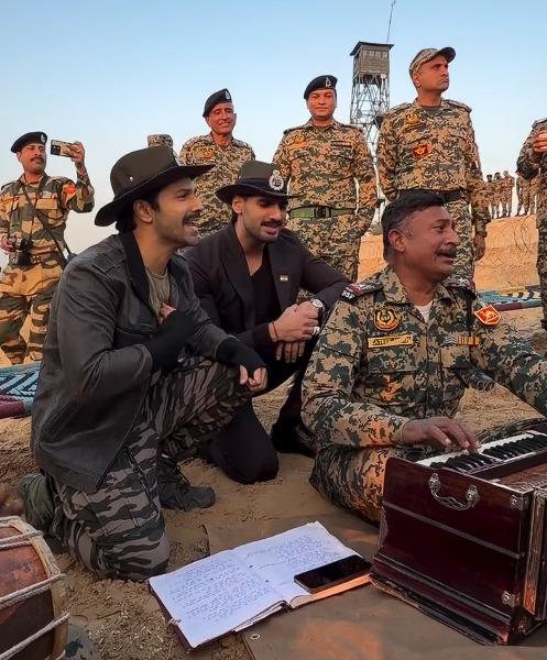 Varun Dhawan, Ahan Shetty & Sonu Nigam jam on 'Ghar Kab Aaoge’ with our Indian soldiers