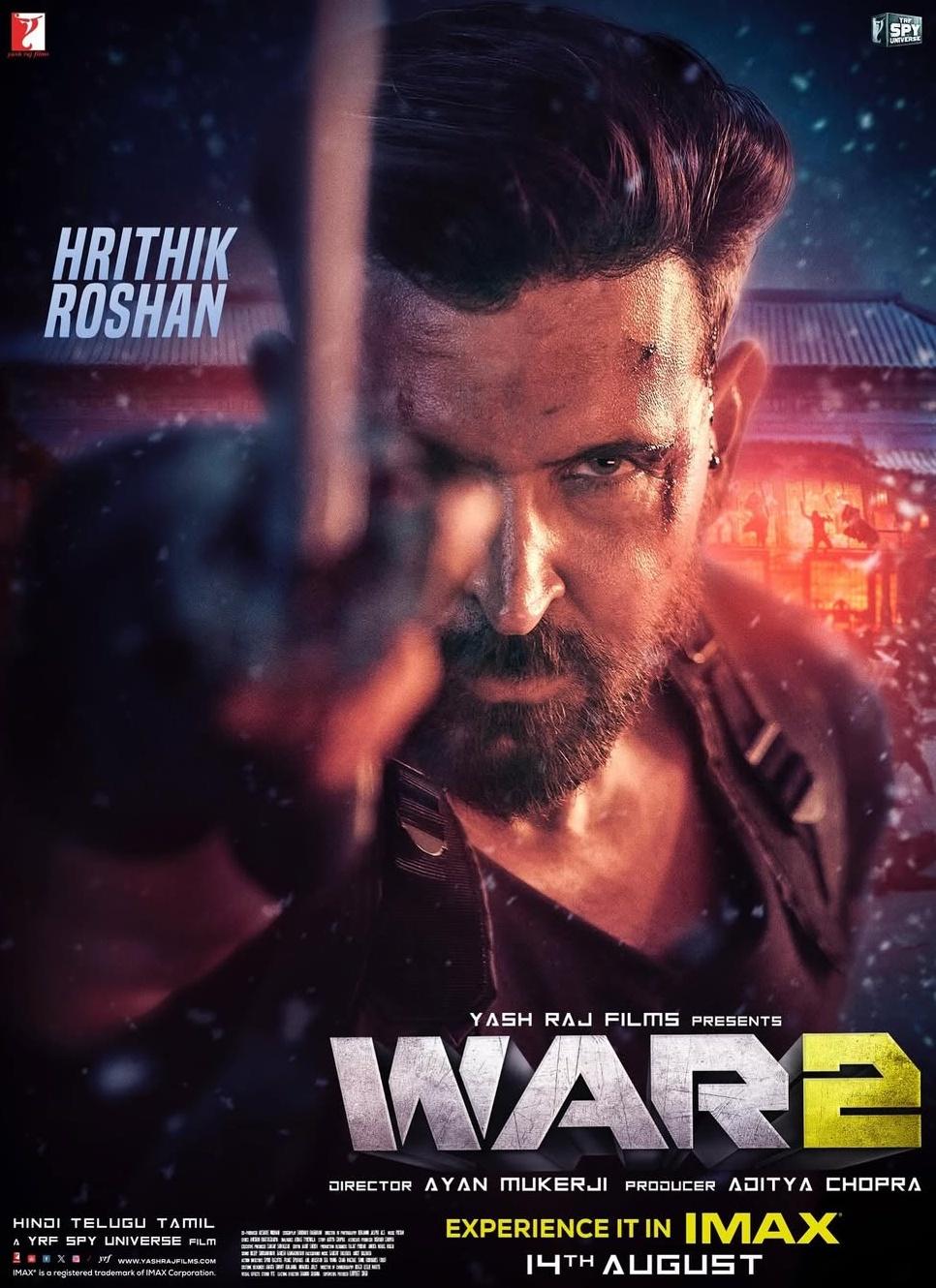 Hrithik Roshan, NTR go ‘ruthless, merciless’ in new poster for ‘War 2’