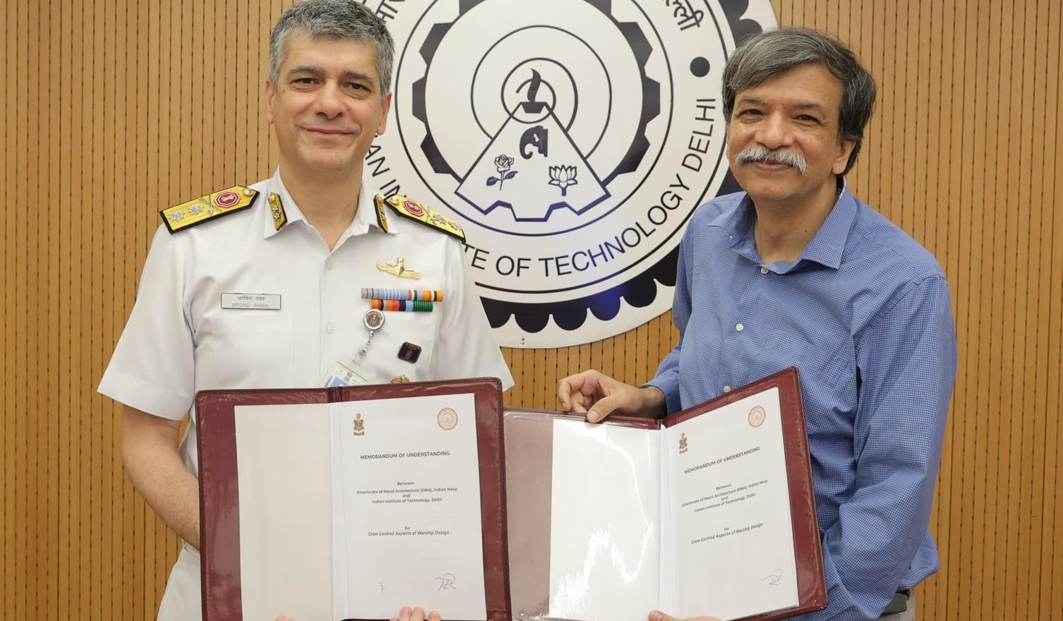 Indian Navy signs MoU with IIT Delhi with focus on crew-centred warship design