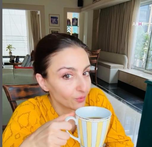 Soha Ali Khan reviews “ghee-coffee” shot, gives honest opinion