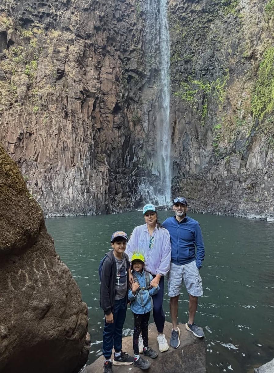 Sameera Reddy with little kids & husband opts for a strictly 'No TV, No Phone' vacation