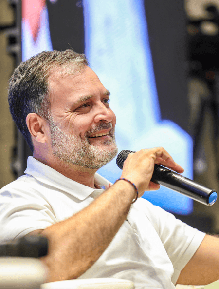 Rahul Gandhi warns of threat to India’s farmers, data and energy security