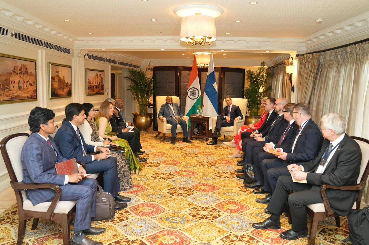 Vice-President Radhakrishnan and Finnish President discuss evolving global order, bilateral ties