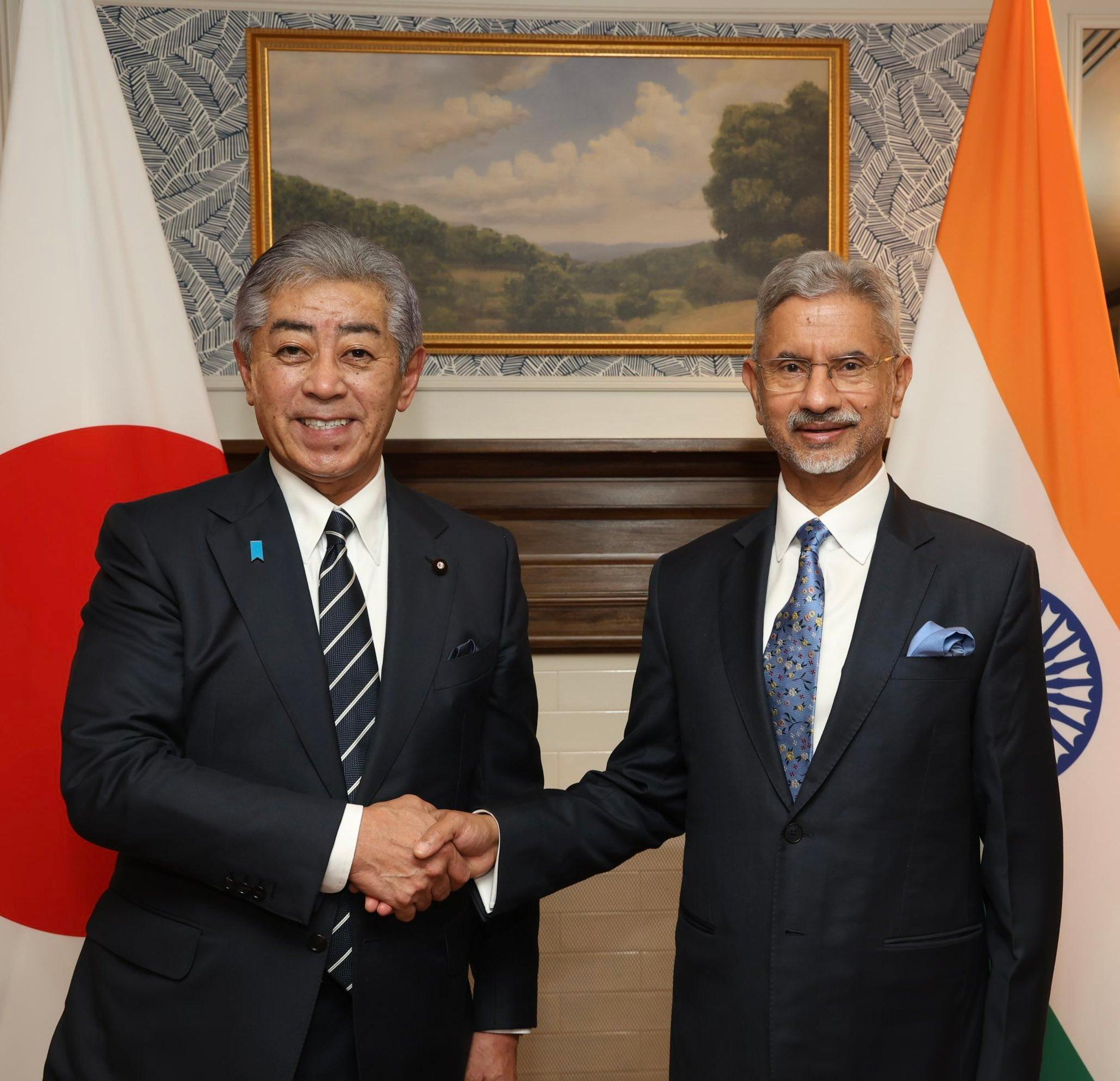 EAM Jaishankar meets Japan Foreign Minister ahead of Quad ministerial
