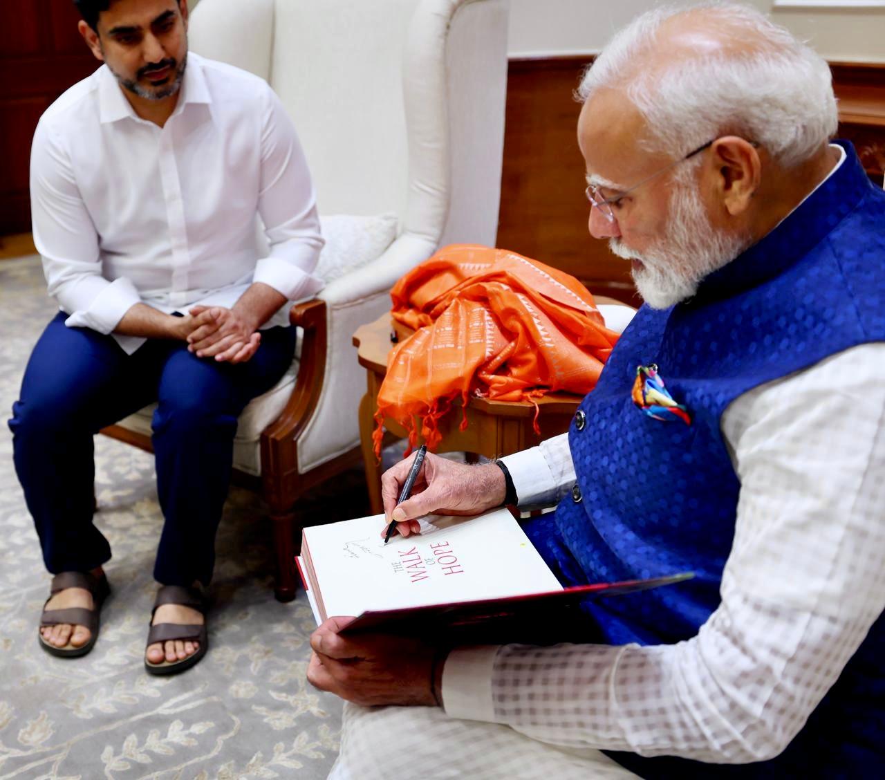 Lokesh meets PM Modi, seeks support for Andhra’s investment, development initiatives
