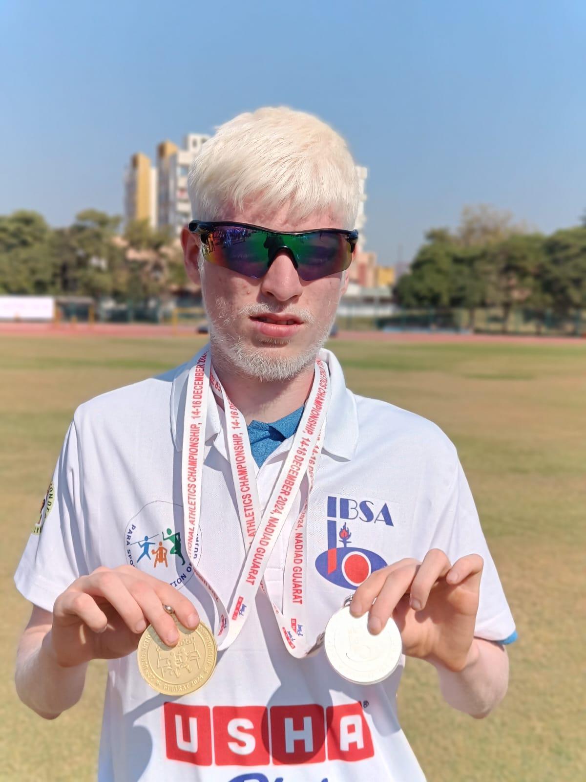 Visually impaired medallist Saurabh Sharma prepares for debut at Adani Ahmedabad Marathon