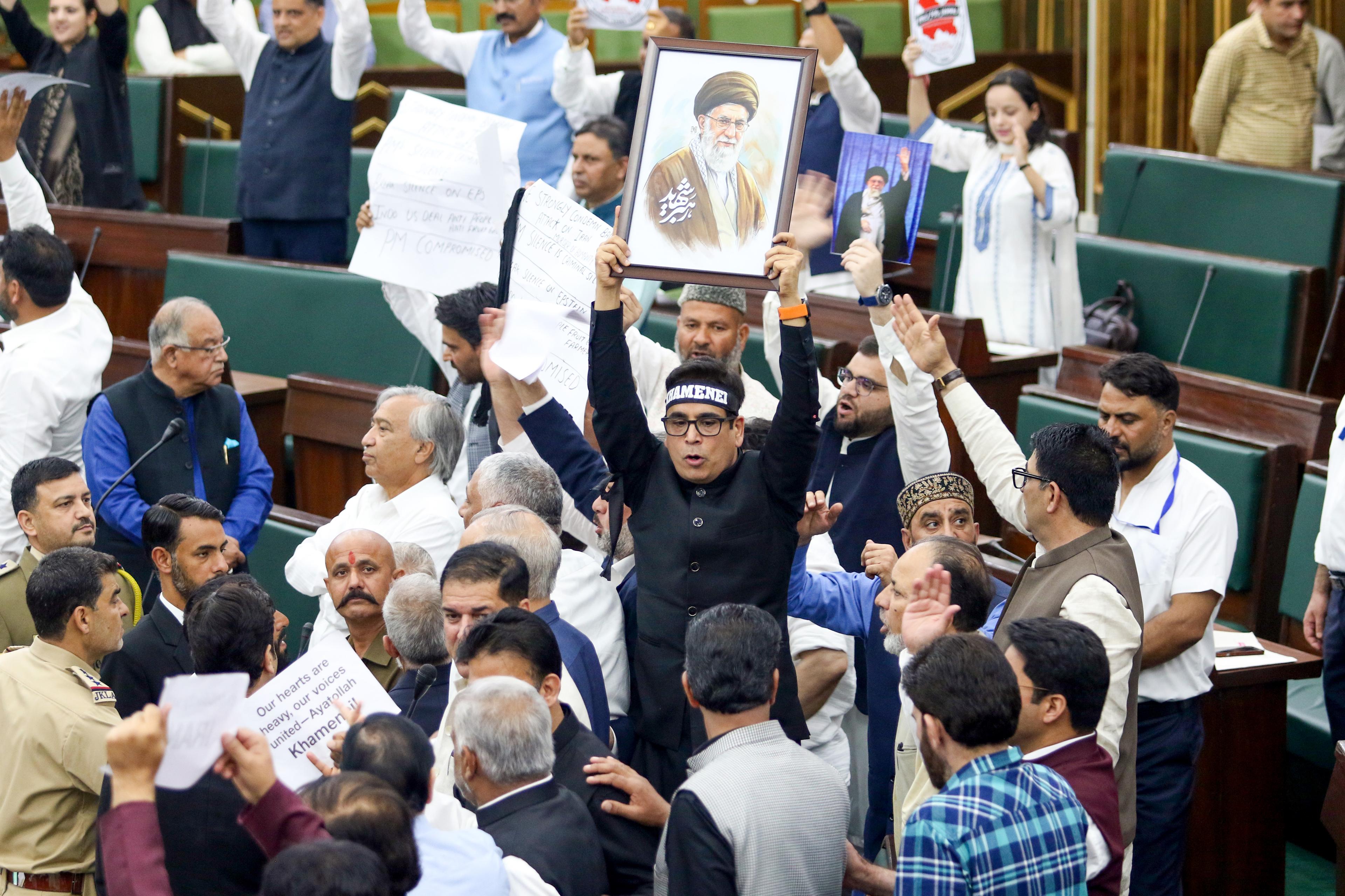 J&K Assembly adjourned after legislators raise slogans against Israeli attack on Iran