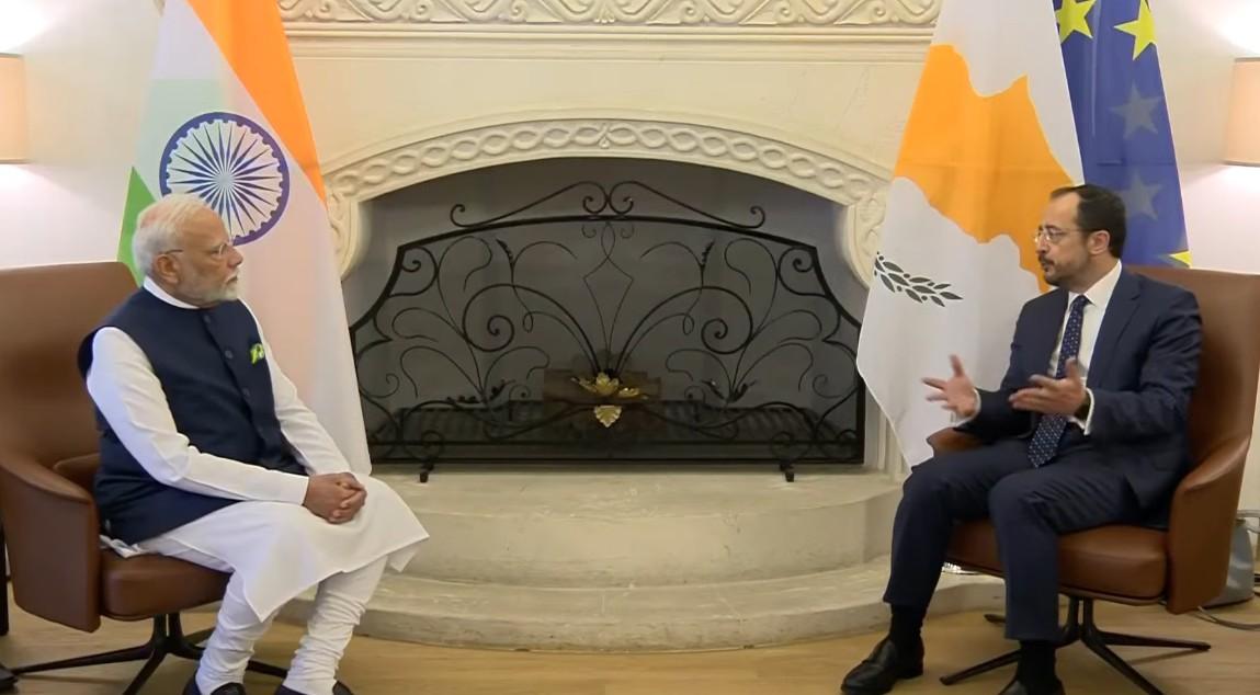 PM Modi holds historic talks with Cyprus Prez, aims to boost bilateral ties