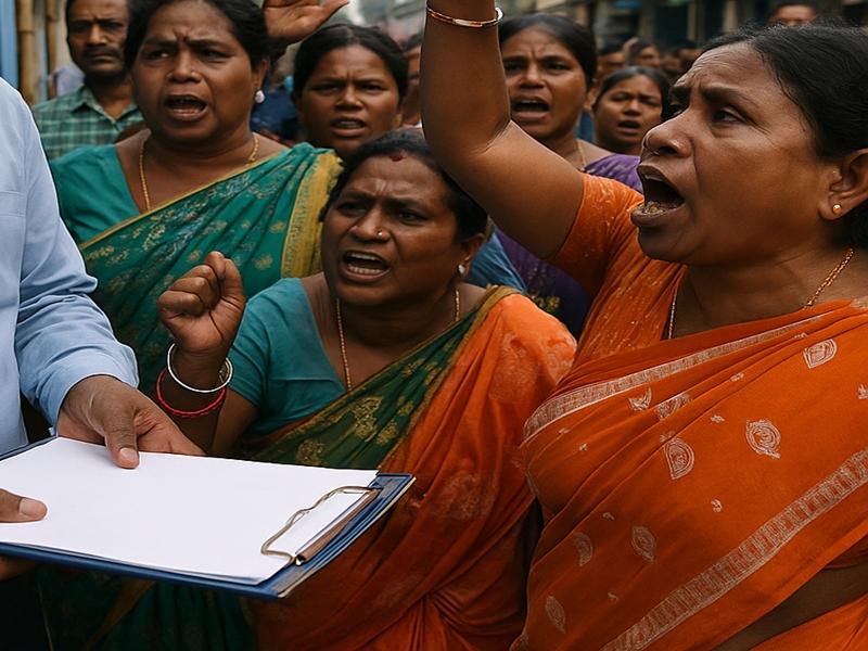 Bengal SIR review: EC's special observer faces women's protest in South 24 Parganas