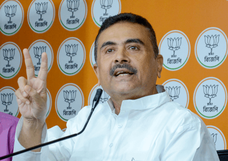 Bengal polls: LoP Adhikari receives BJP symbol to contest from Bhabanipur, slams Trinamool for suppressing democracy