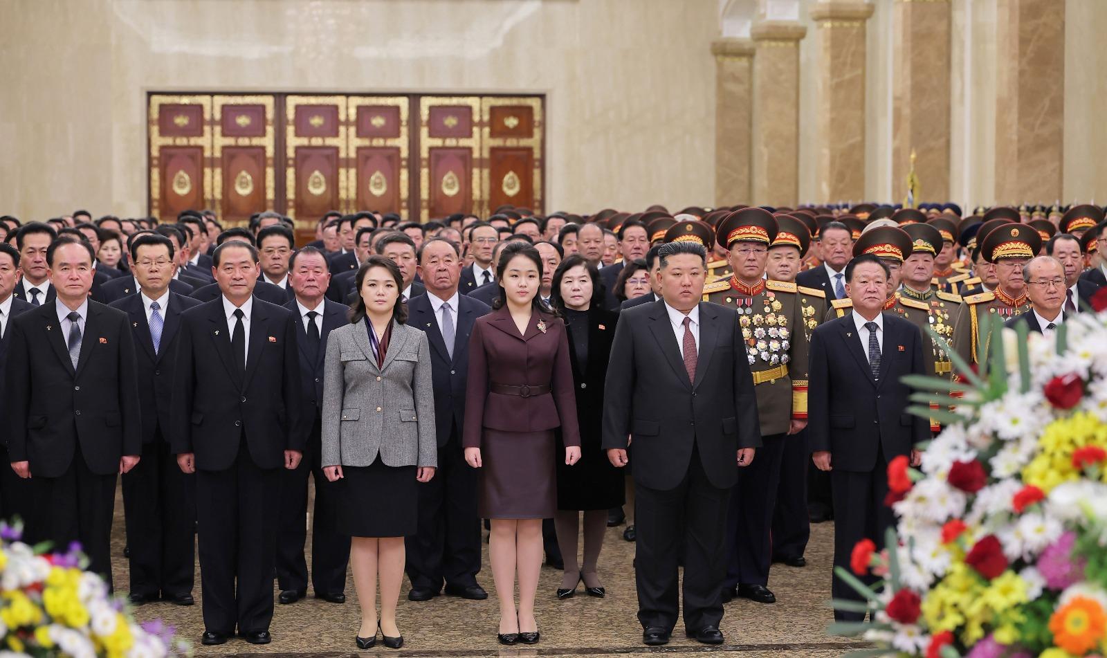 Daughter of North Korea's Kim pays tribute at family mausoleum for first time