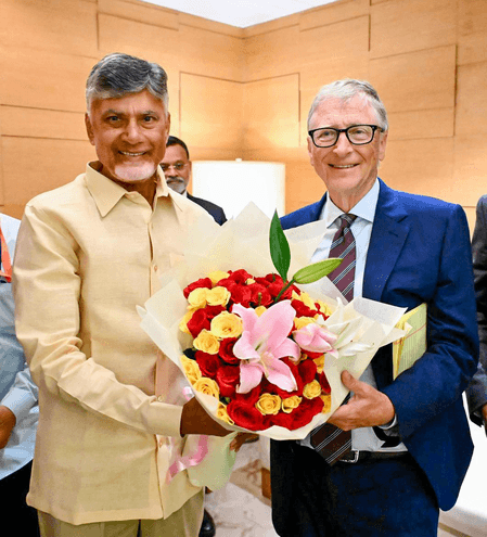 Bill Gates to visit Andhra Pradesh tomorrow