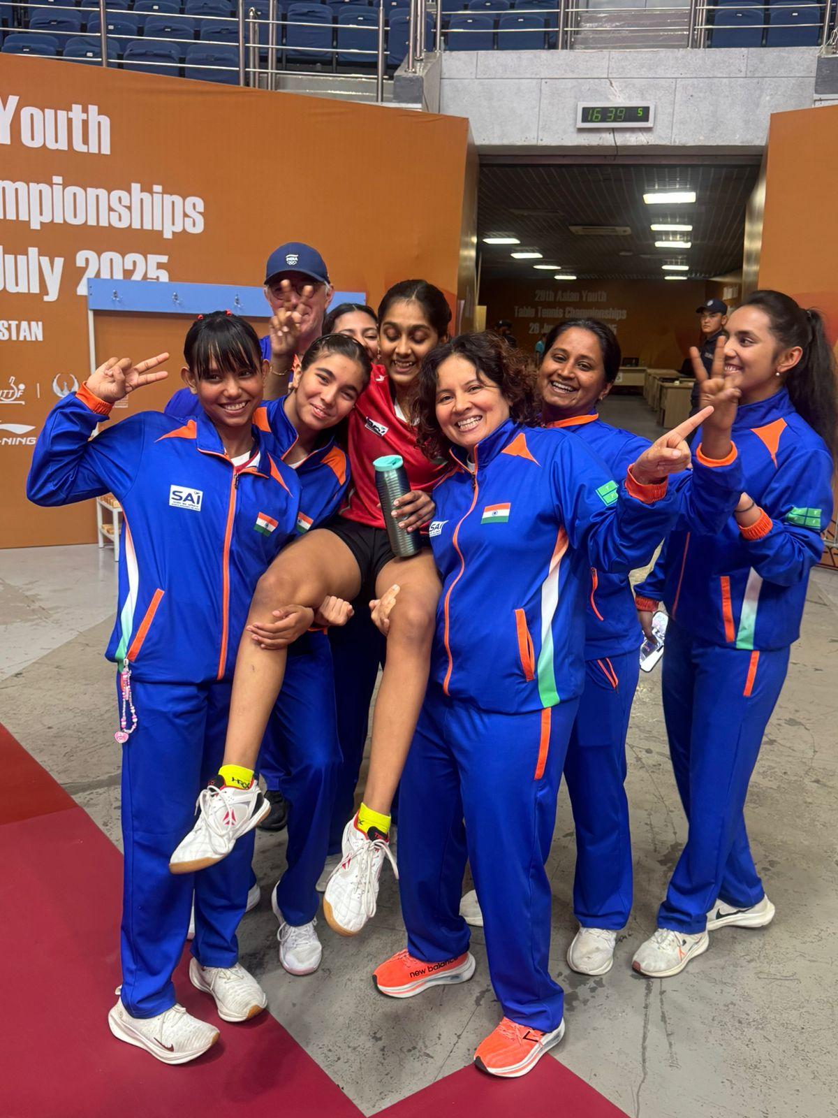 Divyanshi Bhowmick, 14, wins historic gold in Asian Youth TT Championships as India bags four medals