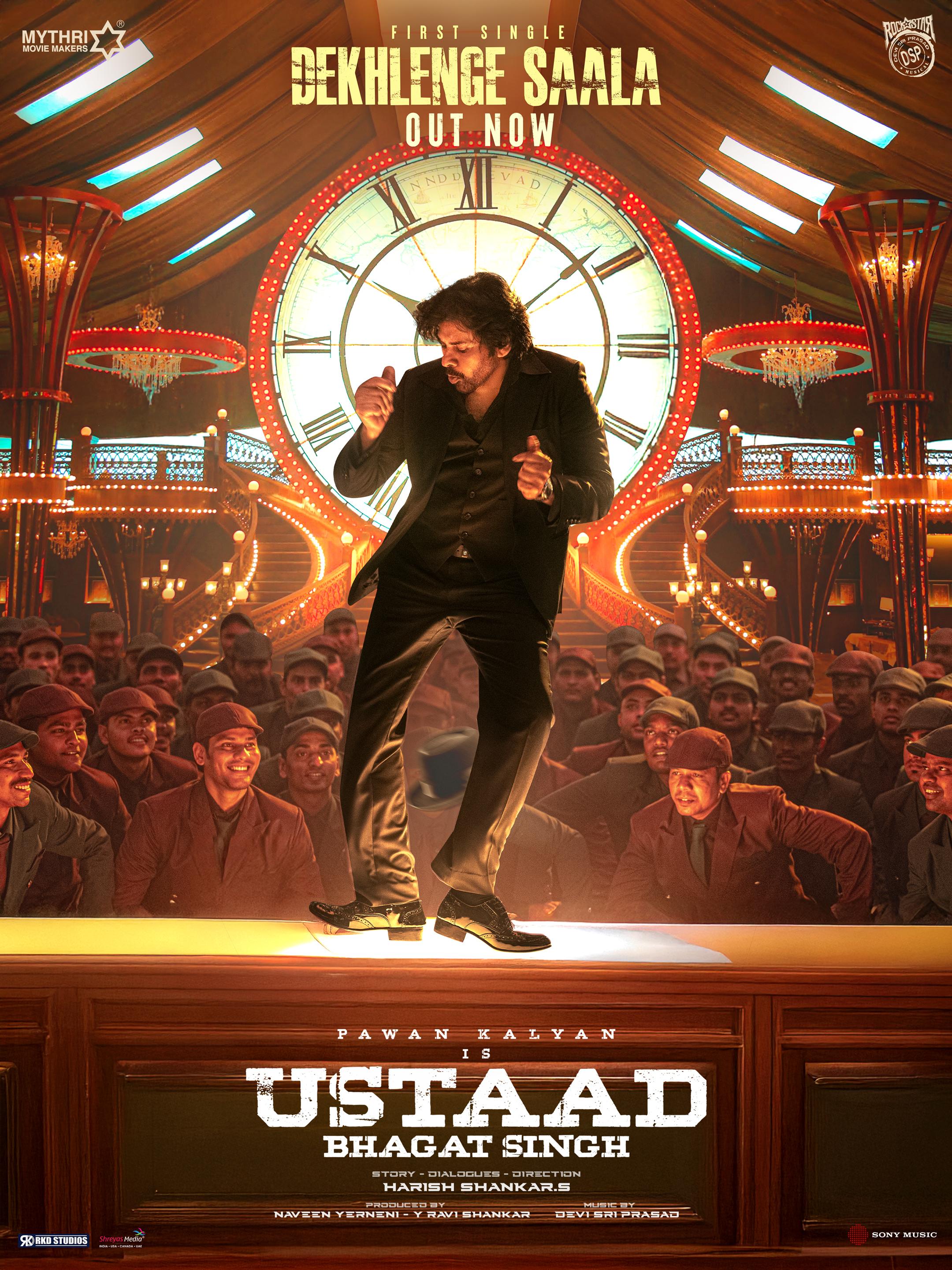 Lyrical video of 'Dekhlenge Saala' from Pawan Kalyan's 'Ustaad Bhagat Singh' released