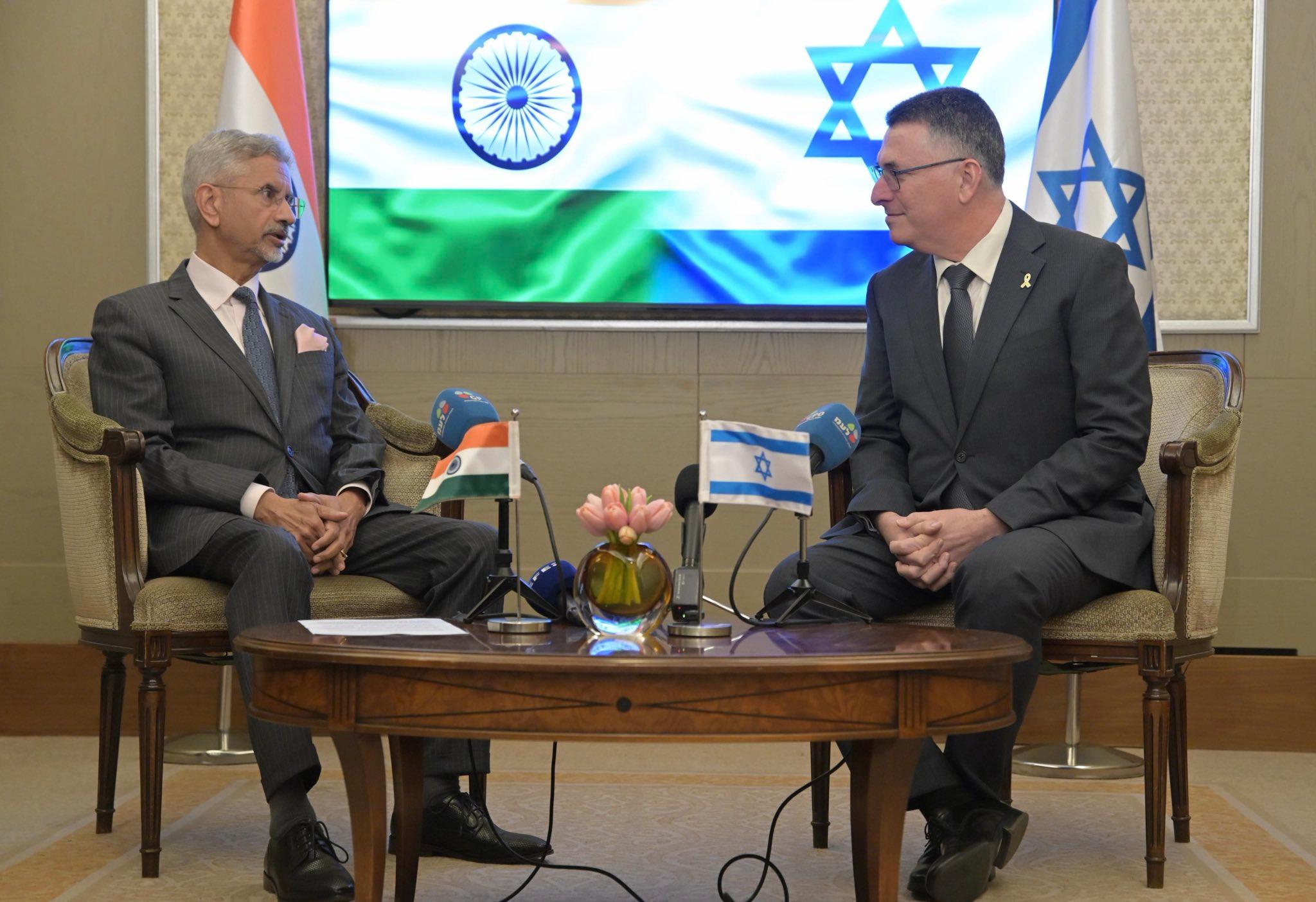 EAM Jaishankar meets Israeli counterpart Sa'ar, reiterates India's resolve in combating terrorism