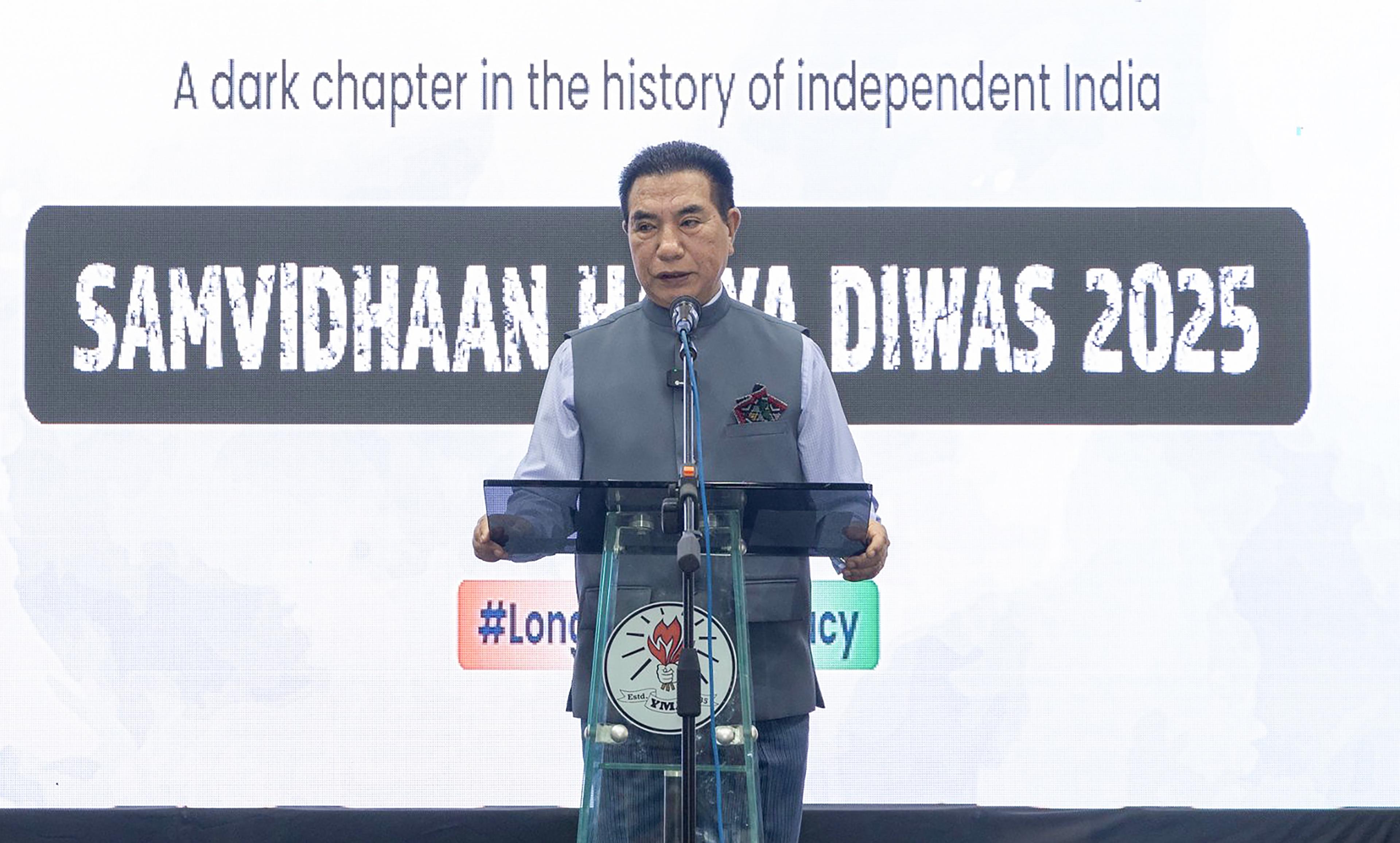 'Samvidhan Hatya Diwas' a reminder to uphold, renew pledge to democracy: Mizoram CM Lalduhoma