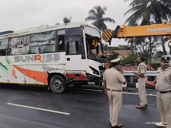 private bus crashes