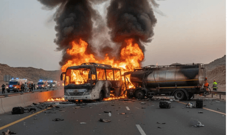 Saudi bus tragedy: Indian Consulate opens camp office in Madinah