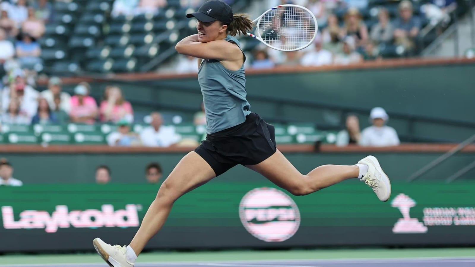Indian Wells Open: Swiatek beats Sakkari, Pegula moves past Ostapenko