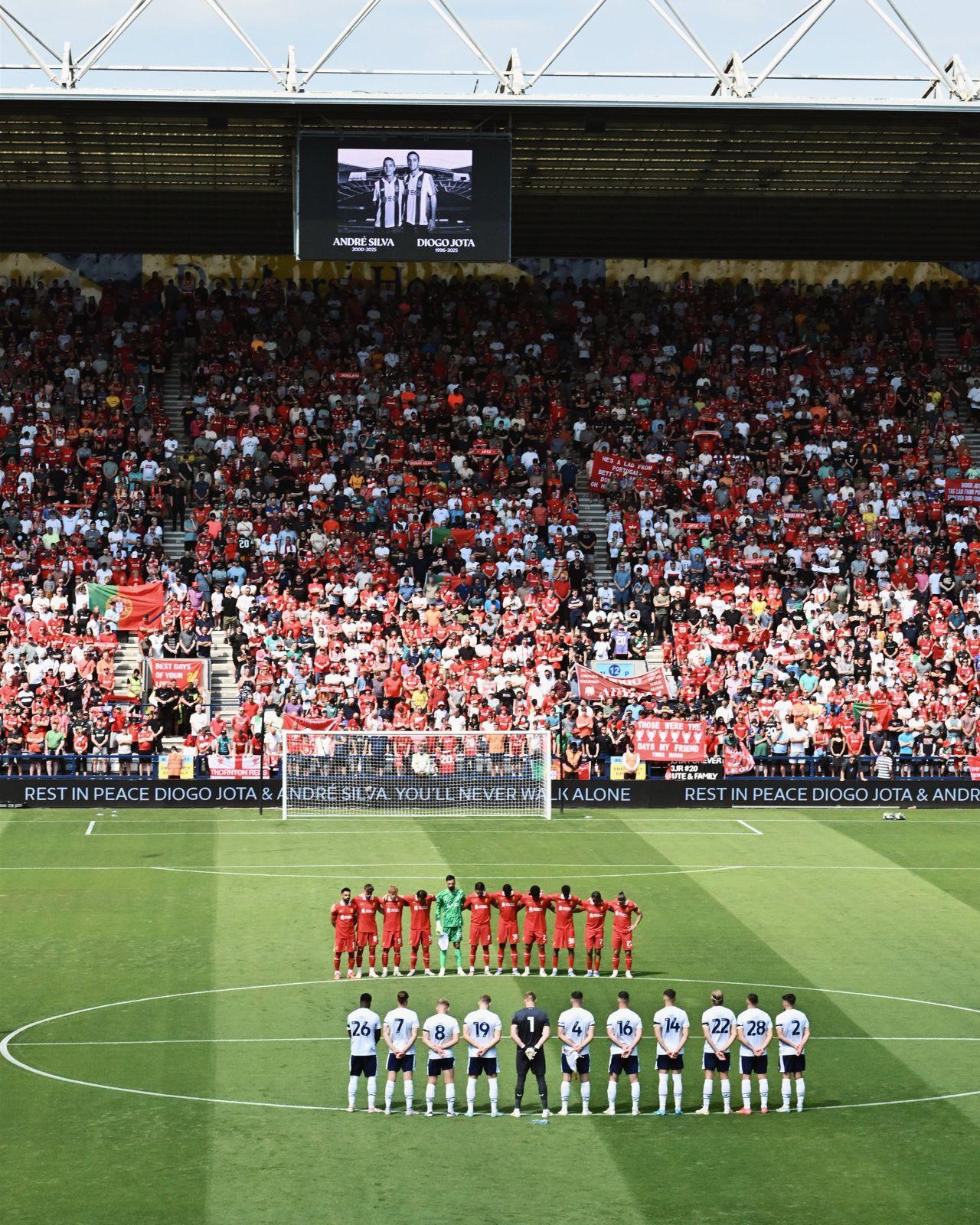 Liverpool begin pre-season with 3-1 win over Preston in emotional tribute to Diogo Jota and brother Andre Silva