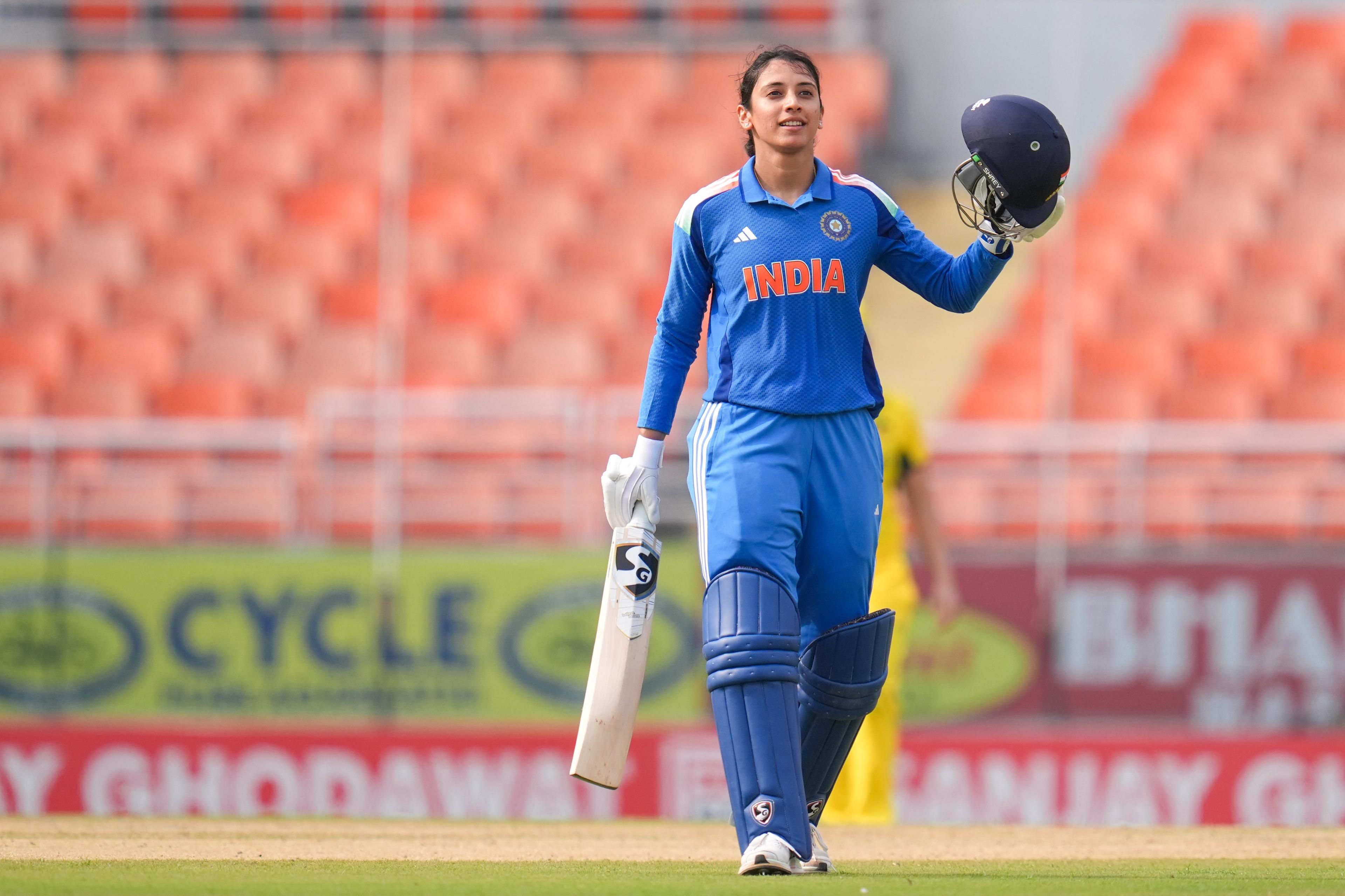 Smriti Mandhana slams second fastest women’s ODI ton by Indian batter
