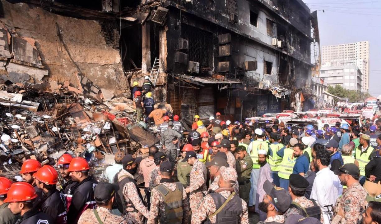 Demands for Karachi Mayor's resignation intensify after mall fire kills 60