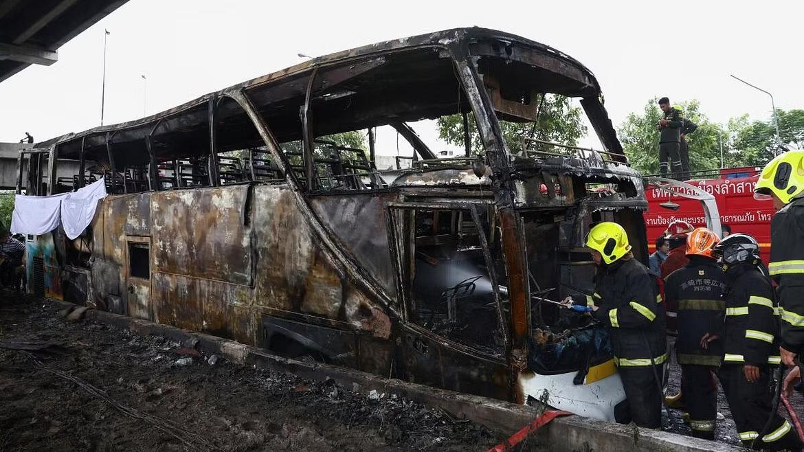 Thailand school bus fire