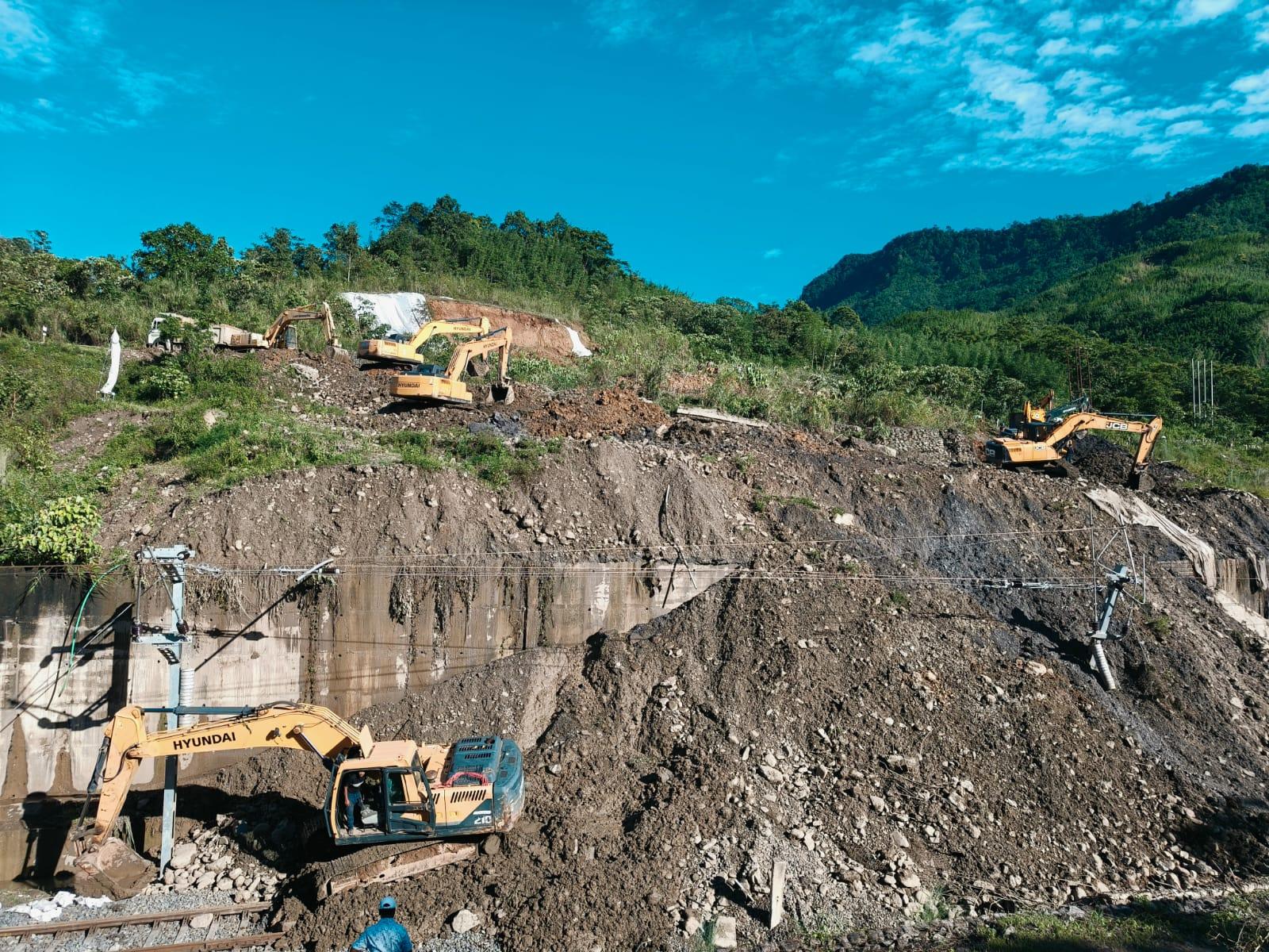 Train services remain disrupted in parts of NE due to landslide; restoration work underway