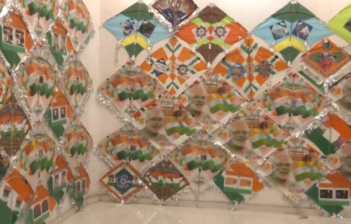 PM Modi-themed kites dominate Gujarat markets ahead of International Kite Festival