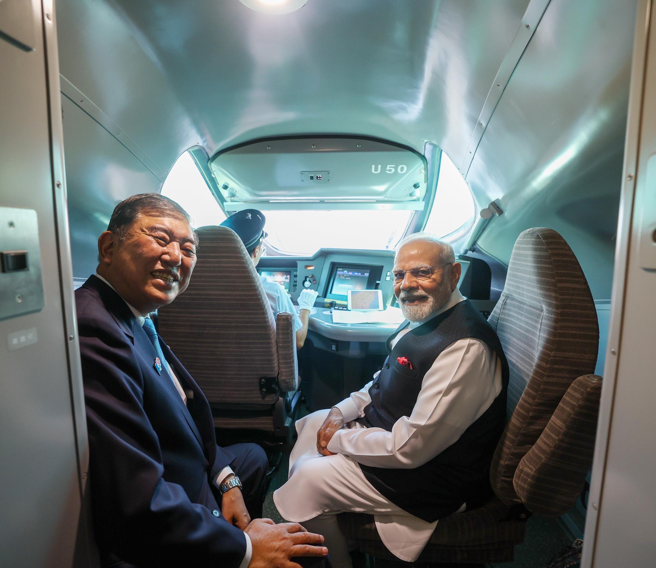 Discussed railways throughout hour-and-a-half bullet train journey with PM Modi: Ishiba