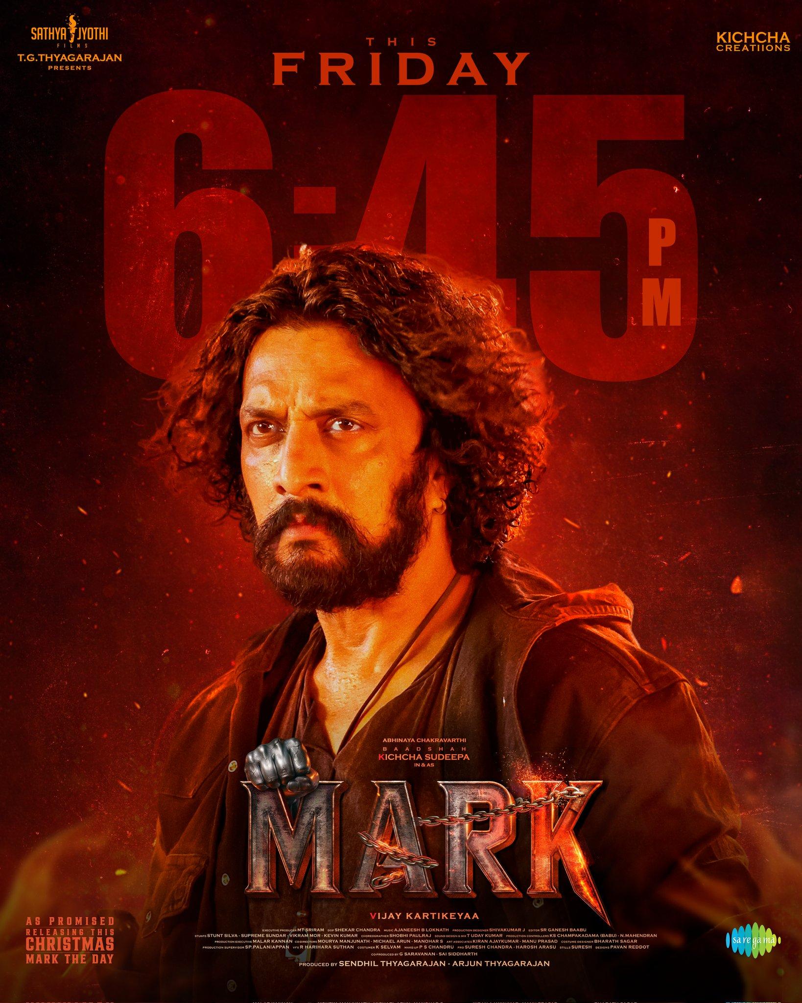 When Kichcha Sudeep interchanged seats with actress Roshini Prakash at the pre-release event of 'Mark'!