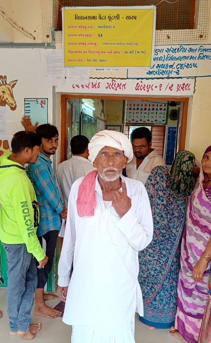 Assembly bypolls: Brisk voting in Gujarat’s Kadi, Visavadar