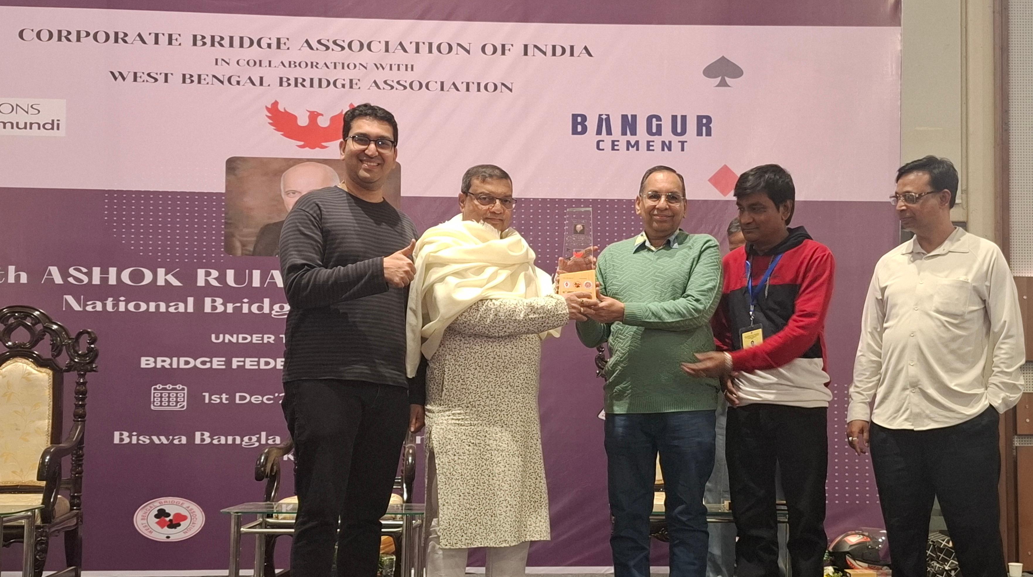 Winter National Bridge: Rajeshwar Tiwari & Shubham Acharya lead field in Match Point Pairs Event