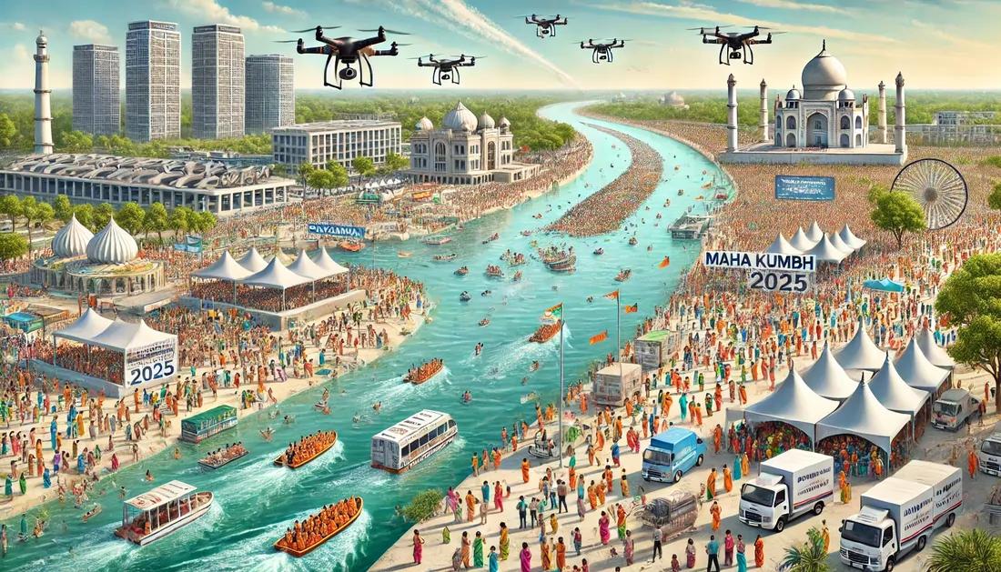 Maha Kumbh 2025 AI Drone
