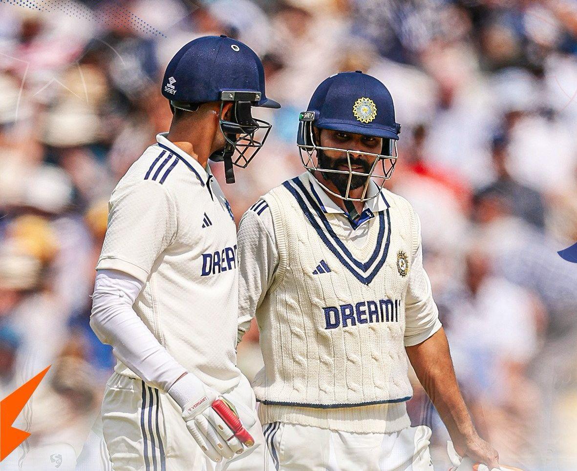 2nd Test: Gill unbeaten on 168, Jadeja makes 89 as India reach 419/6 at lunch