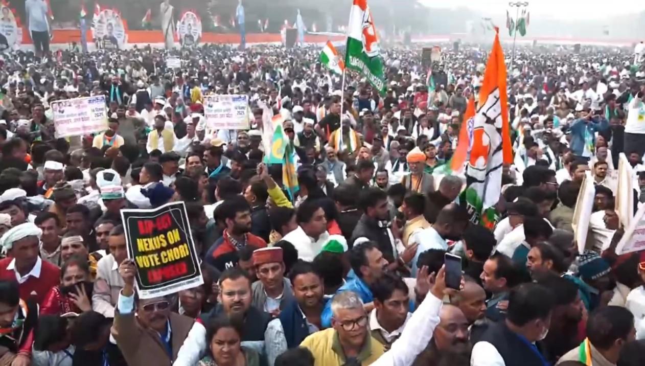 'Not our people': Cong distances from objectionable slogans against PM at 'vote chori' protest