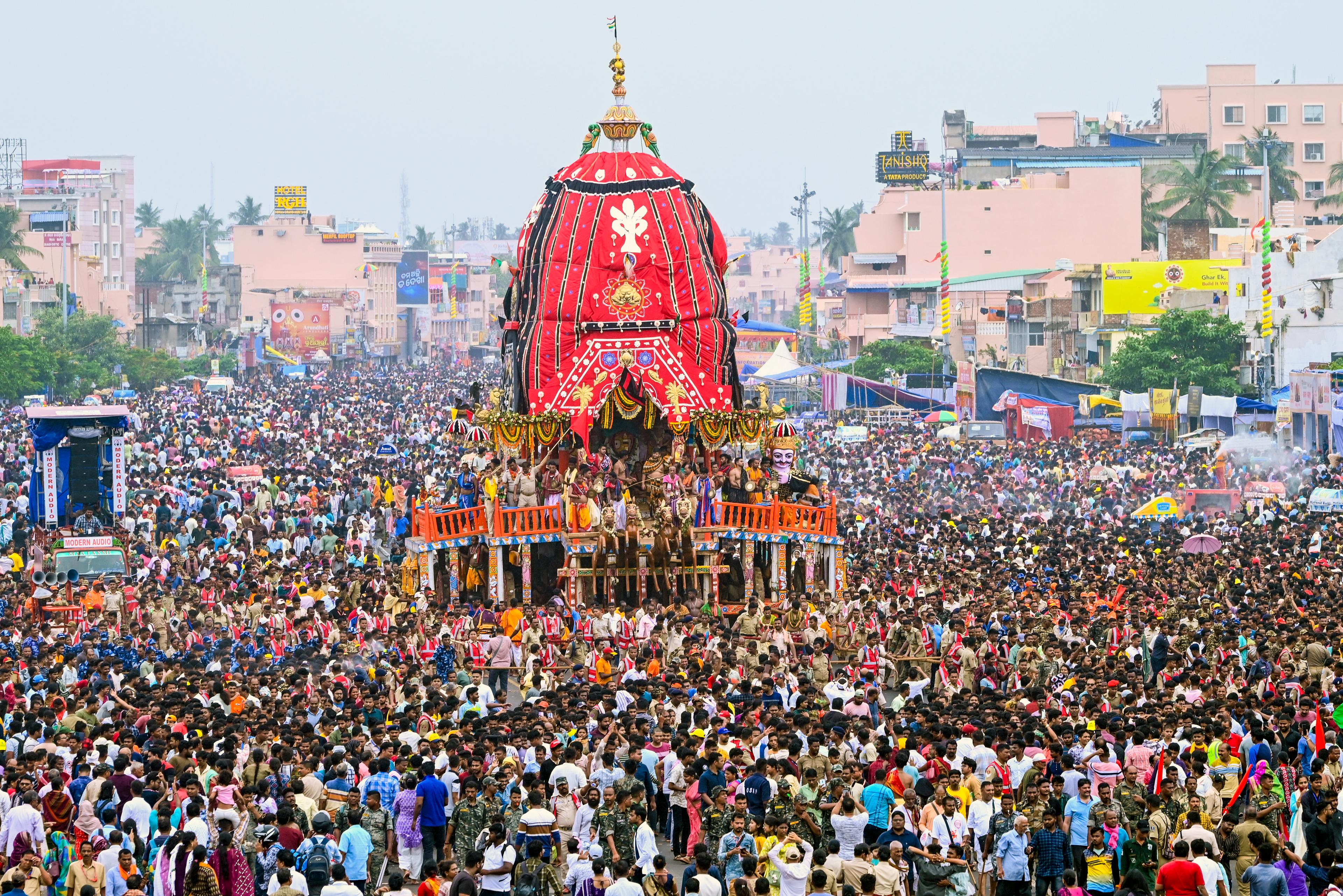 Stampede during Jagannath Rath Yatra in Odisha's Puri, three killed
