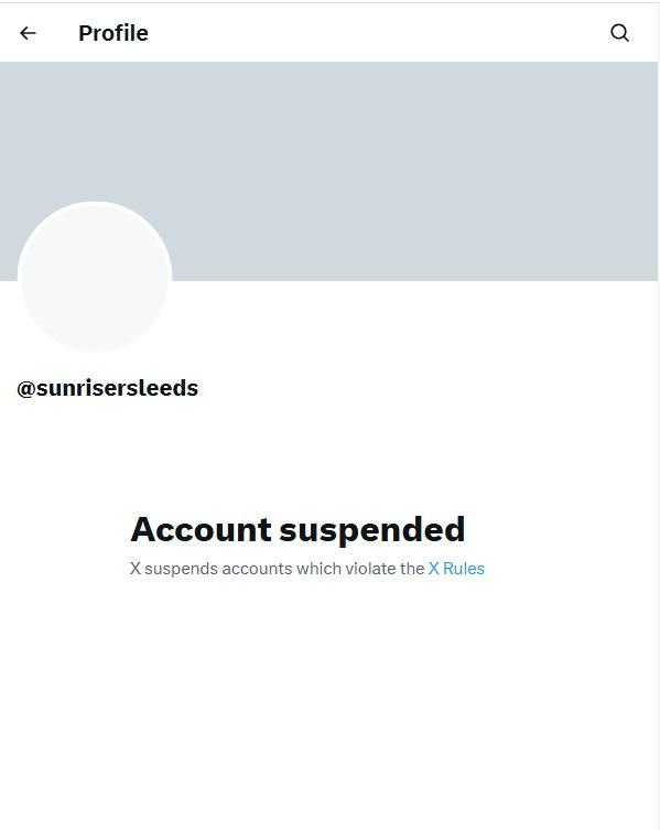 Sunrisers Leeds 'X' account suspended amid backlash over Abrar Ahmed signing for The Hundred
